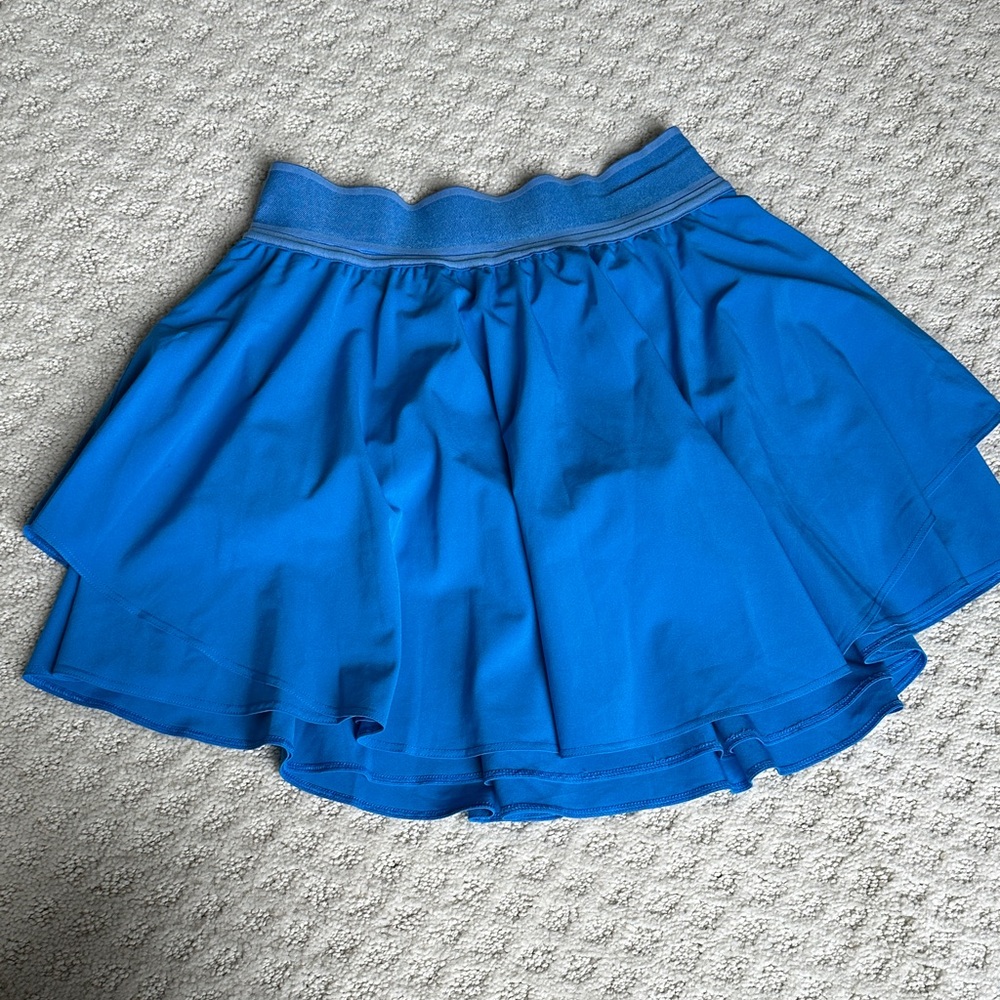 Lululemon Athletica Vibrant Pool Blue Skater Court Rival  Skort long